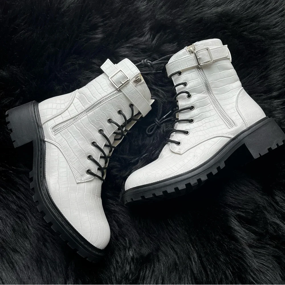 Catherine Malandrino “Runner” Combat Boots - Picture 4 of 11